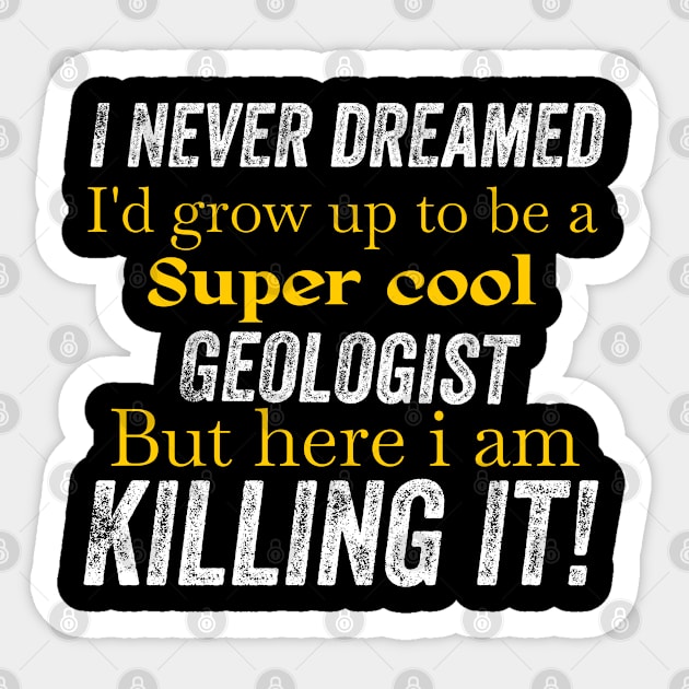 geologist Sticker by Design stars 5